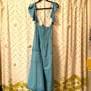 NEW Anthropologie bought dress brand pilcro denim flutter sleeve